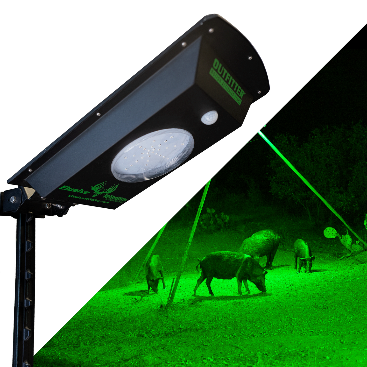 Kill Light Outfitter Solar Powered Motion Activated Night Hunting Light