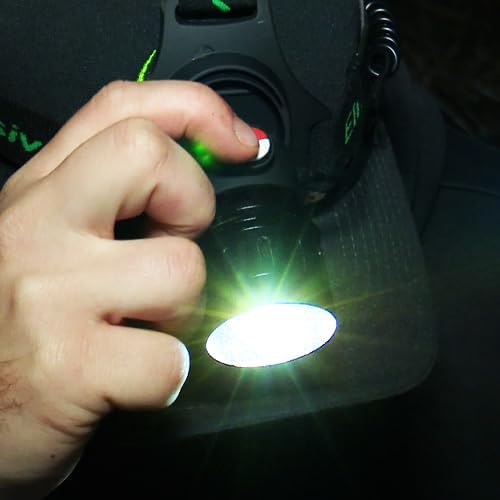 Elusive Wildlife 3-in-1 LED Headlamp Kit with Adjustable Beam for Hunting, Hiking and Camping-Dimmable, Zoomable led headlamp with Over 200 Yards Distance High Power headlamps for Hunters