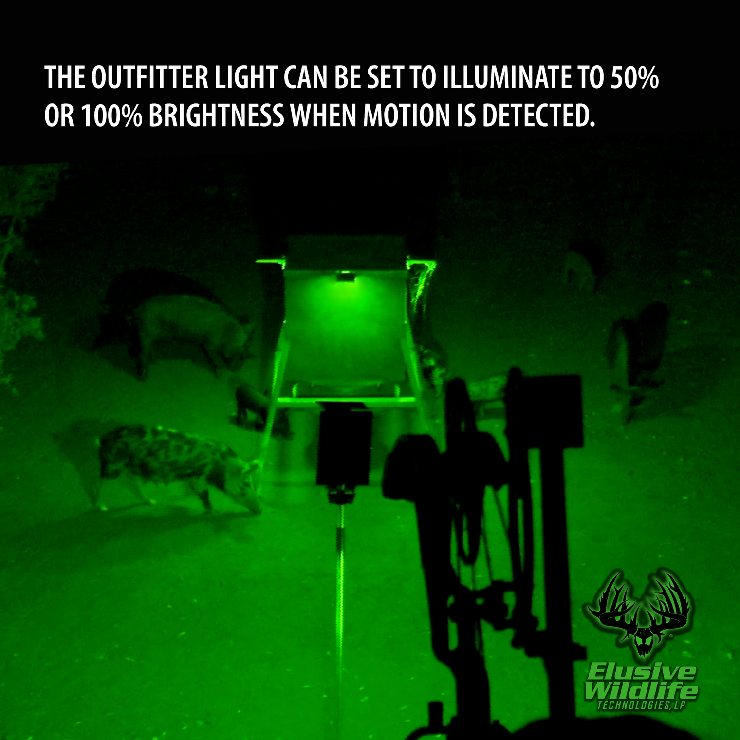 Kill Light Outfitter Solar Powered Motion Activated Night Hunting Light