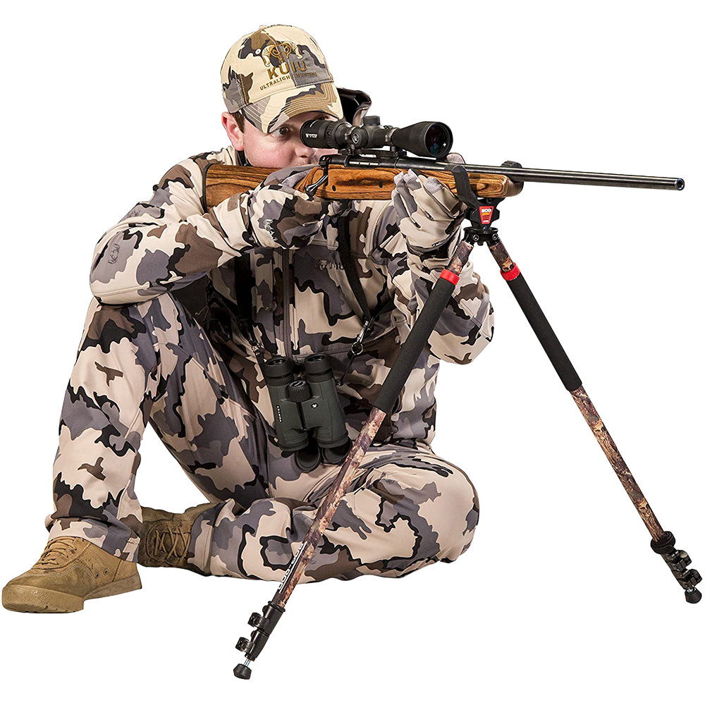 BOG POD Shooting Stick Bipod, CLD-2, Camo Legged Devil Bipod, Tall