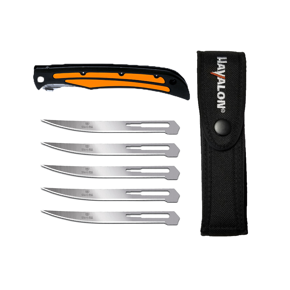 HAVALON Baracuta Series Knives -Black-Blaze Orange -EDGE Blade