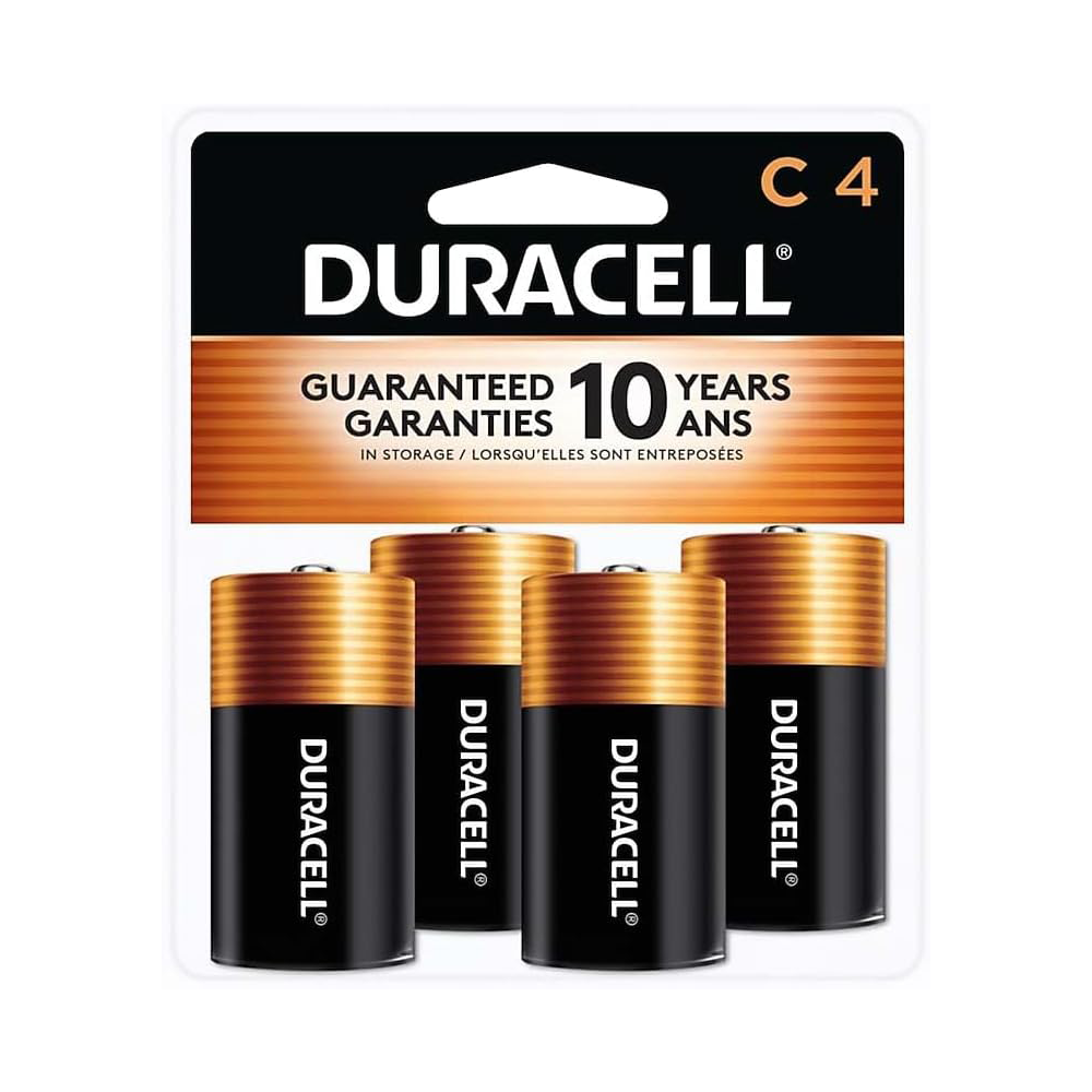 DURACELL Coppertop Battery C Cell Coppertop 4 Pack