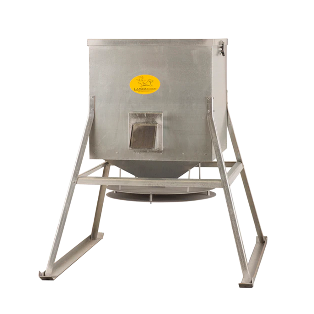LAMCO Low Throw Corn Feeder -Galvanized