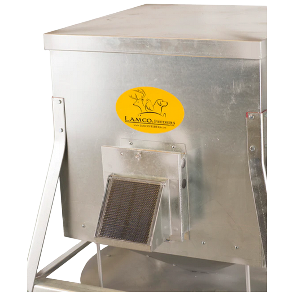LAMCO Low Throw Corn Feeder -Galvanized