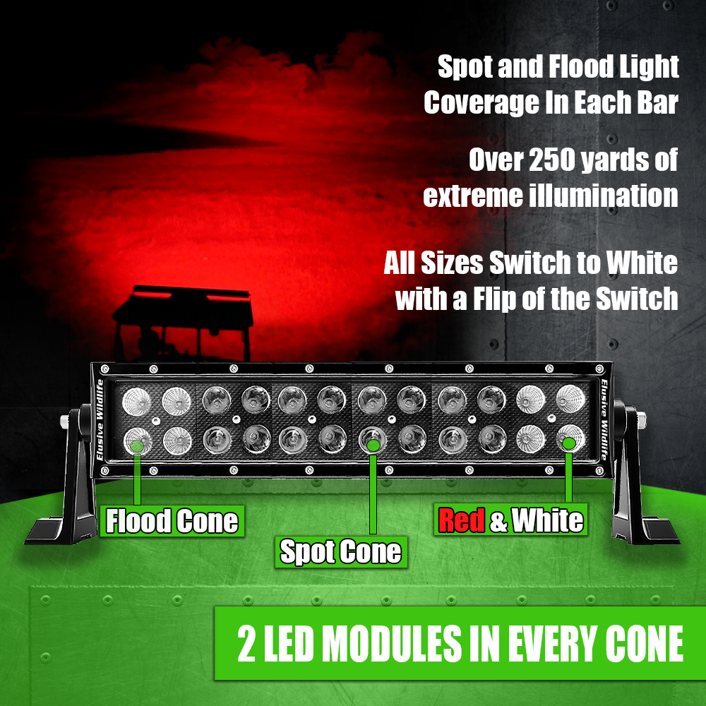 Kill Light Gen 3 Predator Series Blackout LED Light Bar Multi Color with Extreme Distance for UTV, ATV and Vehicles