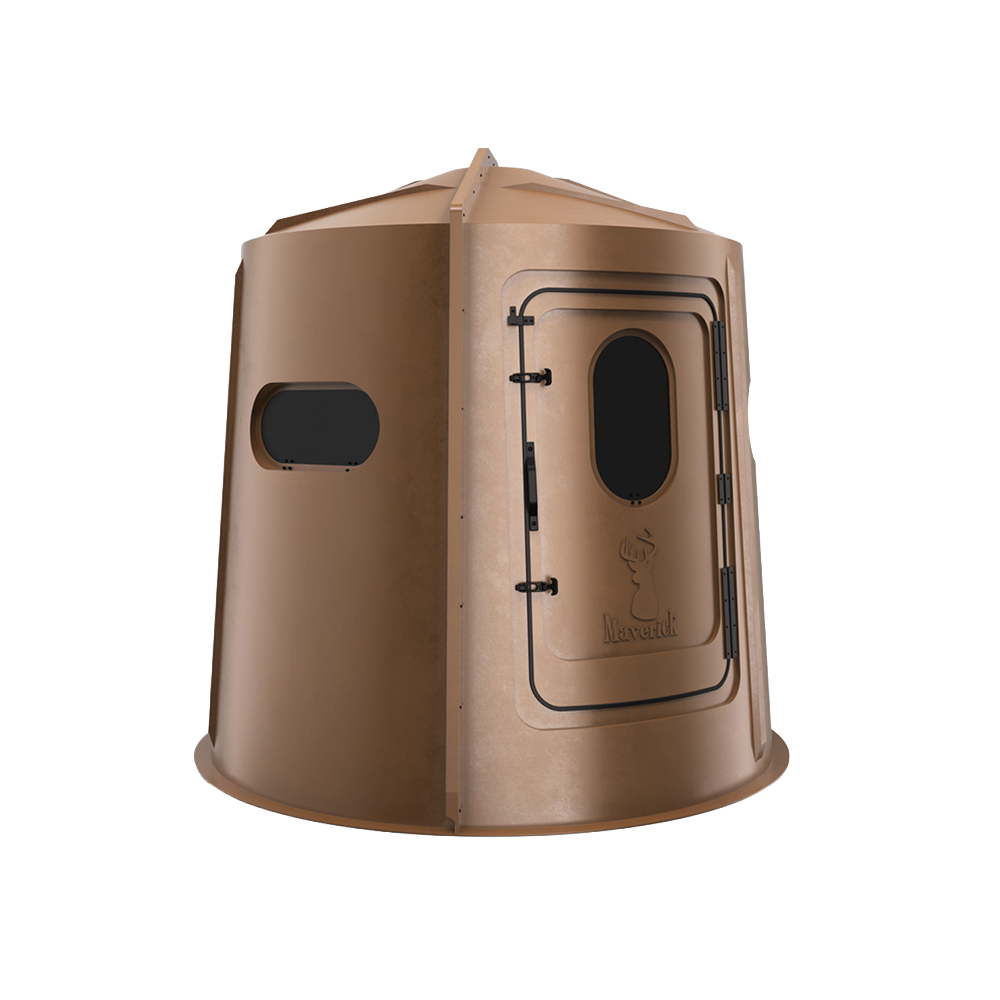 MAVERICK BLINDS Five Shooter -Hunting Blind-Brown-Tinted Windows