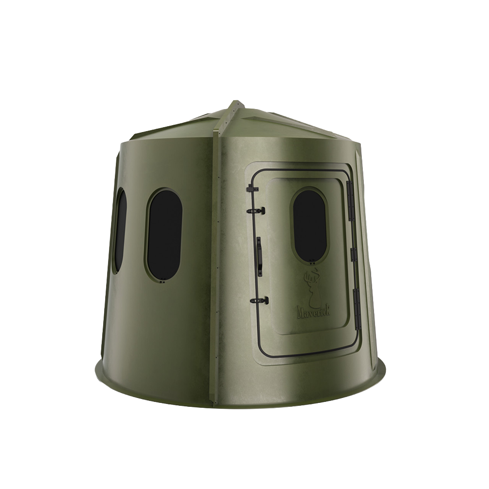 MAVERICK BLINDS Six Shooter -Hunting Blind-Green -Tinted Windows