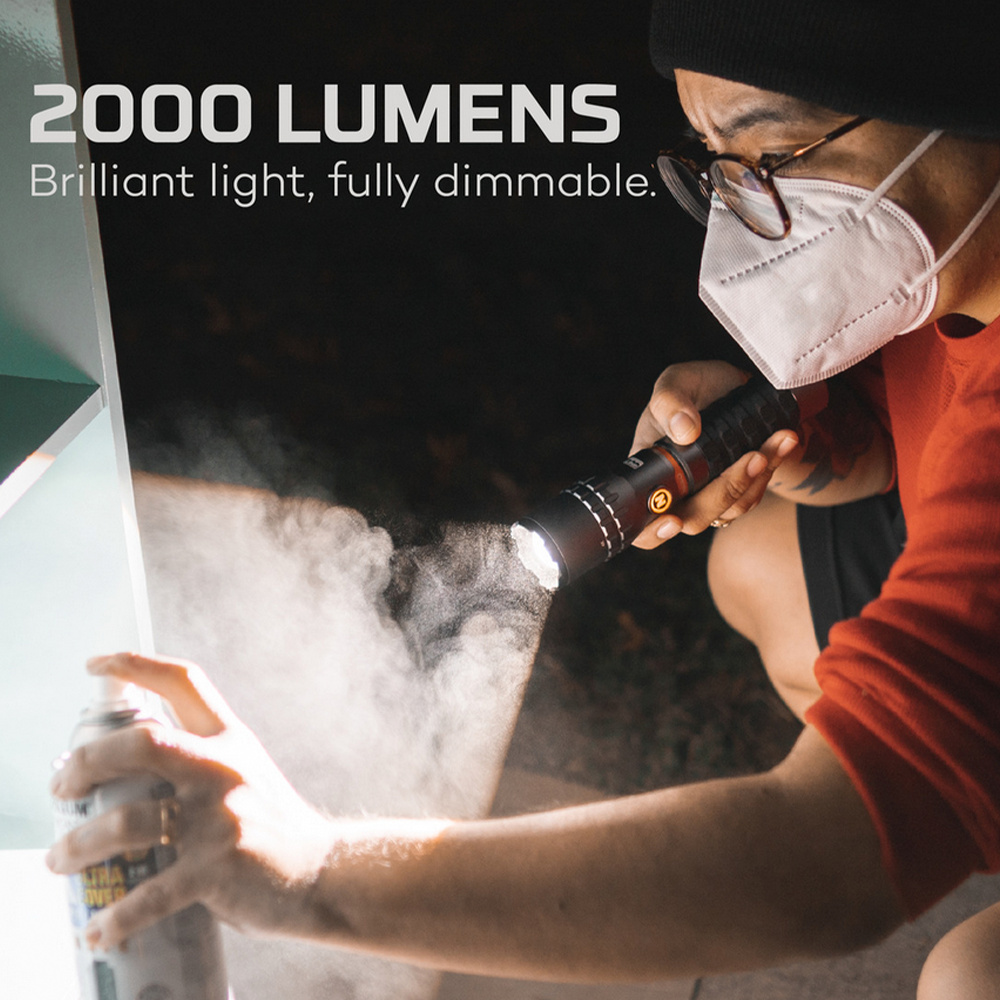 NEBO SLYDE King 2K, Rechargeable, Waterproof, 2000 Lumen Flashlight