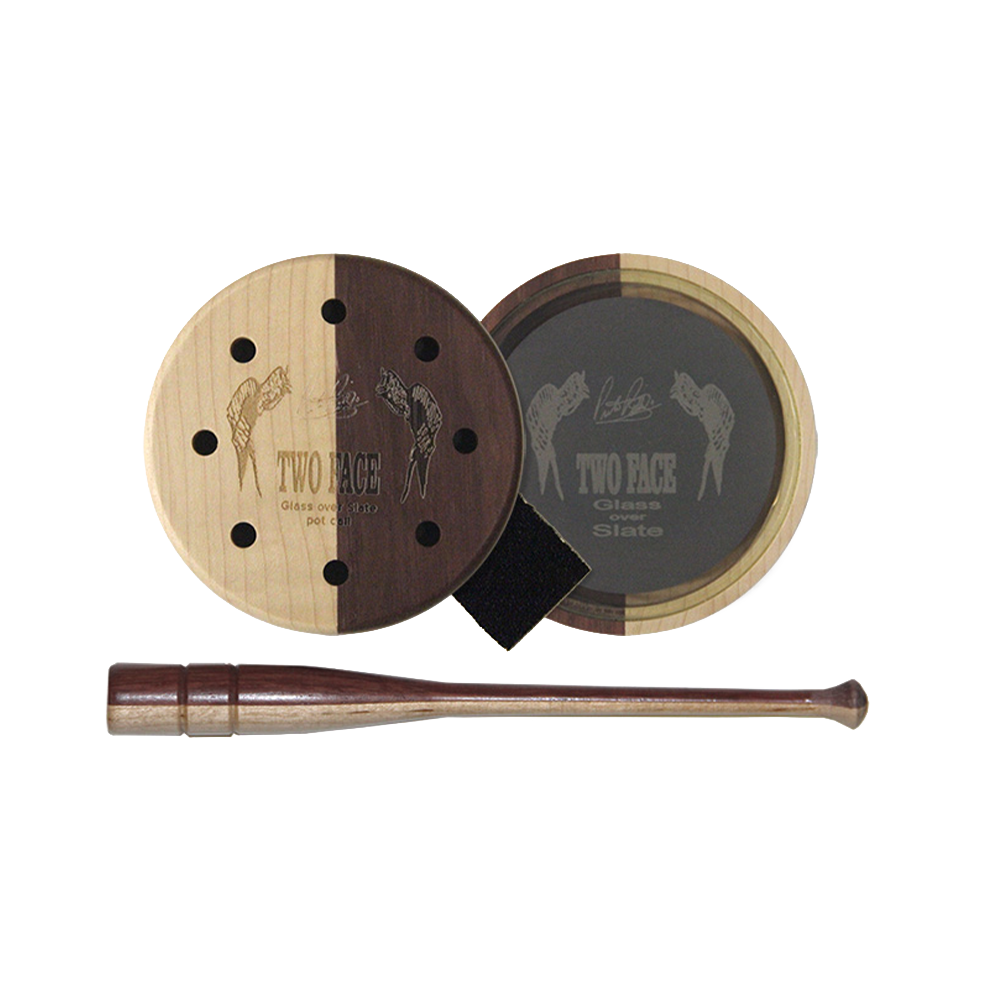 Pittman Game Calls - TWO FACE Glass Pot Call