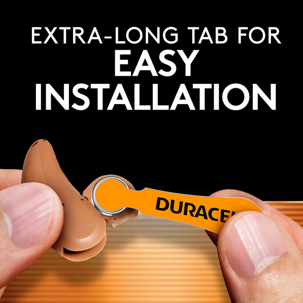 DURACELL 312B Battery, Hearing Aid Battery, 8 Pack