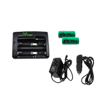 Kill Light Universal Battery Charger Kit with 16340 Batteries-2 Pack