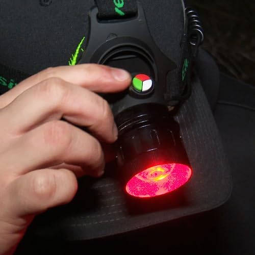 Elusive Wildlife 3-in-1 LED Headlamp Kit with Adjustable Beam for Hunting, Hiking and Camping-Dimmable, Zoomable led headlamp with Over 200 Yards Distance High Power headlamps for Hunters
