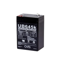 6 Volt 5 amp Rechargeable Battery, Lantern Style -Spade Top