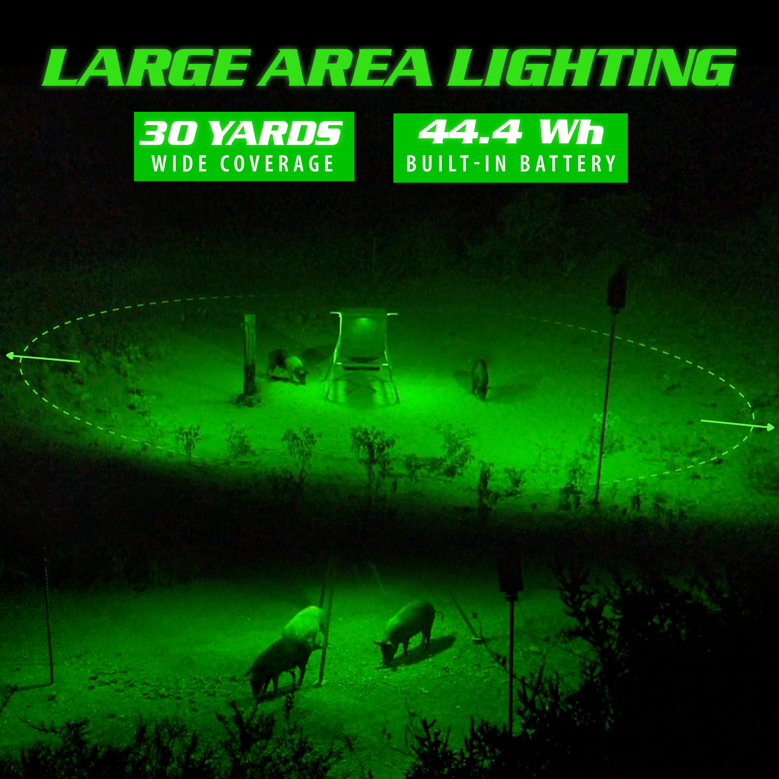 Kill Light Outfitter Solar Powered Motion Activated Night Hunting Light