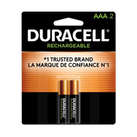 DURACELL Ion Core NmHi Rechargeable Batteries 2 Pack AAA