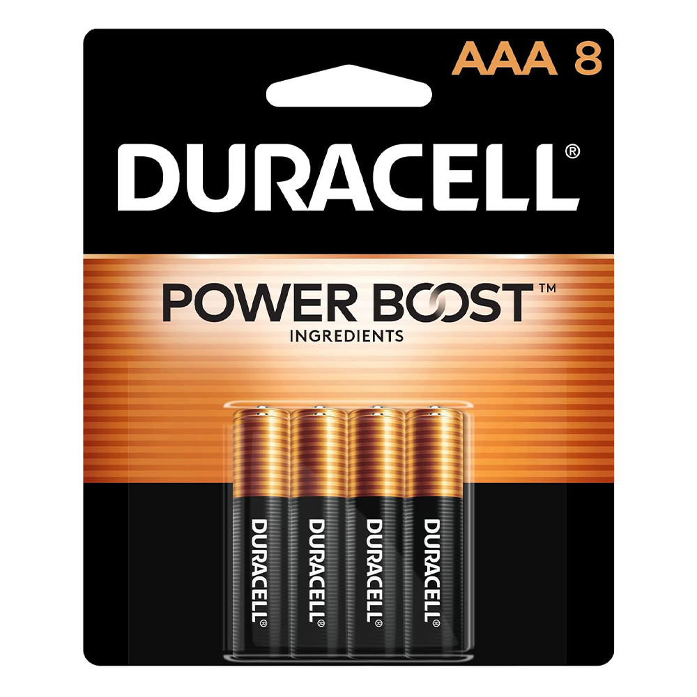 DURACELL Coppertop Battery AAA Cell Coppertop 8 Pack