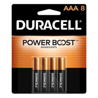 DURACELL Coppertop Battery AAA Cell Coppertop 8 Pack