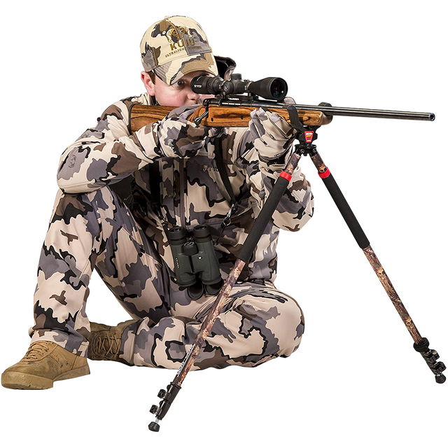 BOG POD Shooting Stick Bipod, CLD-2, Camo Legged Devil Bipod, Tall