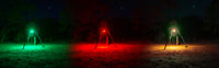 Elusive Wildlife Kill Light 3 Color Feeder Light - Best Hunting Light for Deer Feeders/Hog Hunting - Motion Activated, Portable, Red Green and Amber - Powered by Batteries or Solar Panel