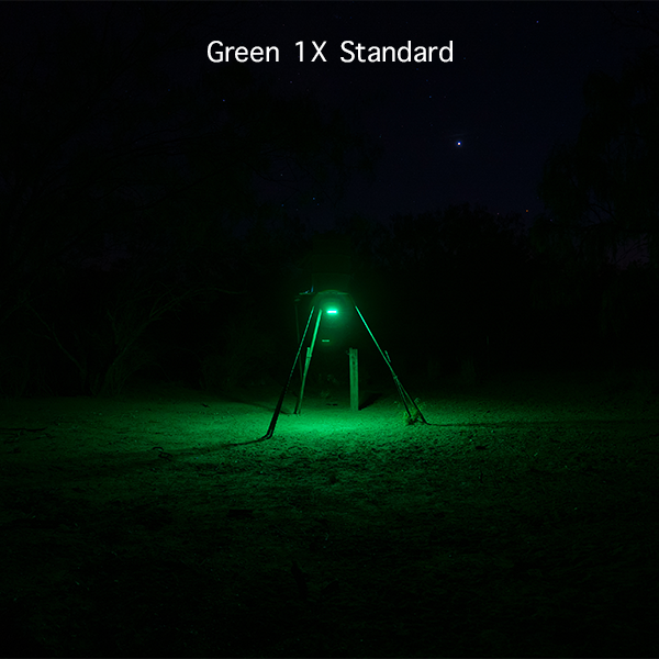 Elusive Wildlife Kill Light 3 Color Feeder Light - Best Hunting Light for Deer Feeders/Hog Hunting - Motion Activated, Portable, Red Green and Amber - Powered by Batteries or Solar Panel