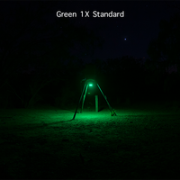 Elusive Wildlife Kill Light 3 Color Feeder Light - Best Hunting Light for Deer Feeders/Hog Hunting - Motion Activated, Portable, Red Green and Amber - Powered by Batteries or Solar Panel