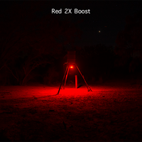Elusive Wildlife Kill Light 3 Color Feeder Light - Best Hunting Light for Deer Feeders/Hog Hunting - Motion Activated, Portable, Red Green and Amber - Powered by Batteries or Solar Panel