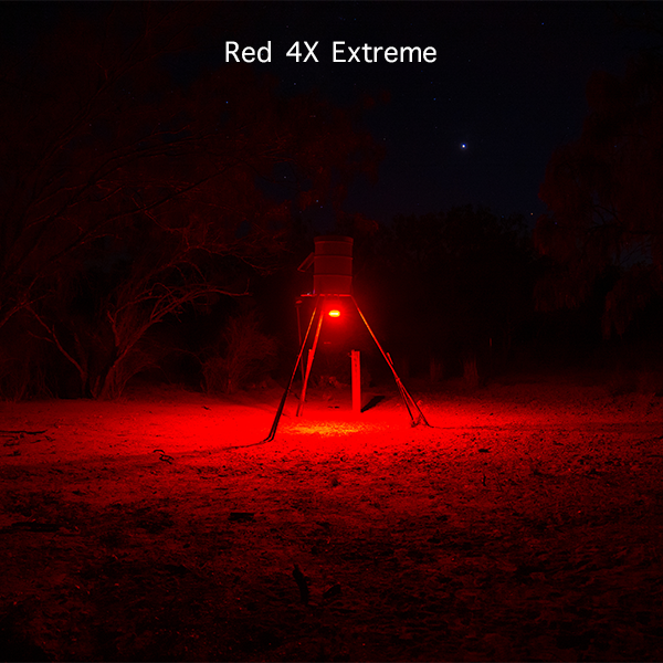 Elusive Wildlife Kill Light 3 Color Feeder Light - Best Hunting Light for Deer Feeders/Hog Hunting - Motion Activated, Portable, Red Green and Amber - Powered by Batteries or Solar Panel