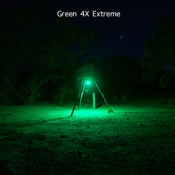 Elusive Wildlife Kill Light 3 Color Feeder Light - Best Hunting Light for Deer Feeders/Hog Hunting - Motion Activated, Portable, Red Green and Amber - Powered by Batteries or Solar Panel