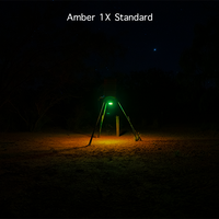 Elusive Wildlife Kill Light 3 Color Feeder Light - Best Hunting Light for Deer Feeders/Hog Hunting - Motion Activated, Portable, Red Green and Amber - Powered by Batteries or Solar Panel