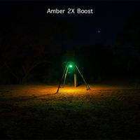 Elusive Wildlife Kill Light 3 Color Feeder Light - Best Hunting Light for Deer Feeders/Hog Hunting - Motion Activated, Portable, Red Green and Amber - Powered by Batteries or Solar Panel