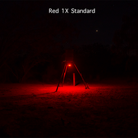 Elusive Wildlife Kill Light 3 Color Feeder Light - Best Hunting Light for Deer Feeders/Hog Hunting - Motion Activated, Portable, Red Green and Amber - Powered by Batteries or Solar Panel