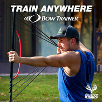 Elusive Wildlife - BOW TRAINER Resistance Trainer - Adjustable Archery Training Tool with 10" to 32" Draw Length and 1-100 lb Draw Weight - Enhance Strength, Stamina and Technique for Bow Enthusiasts