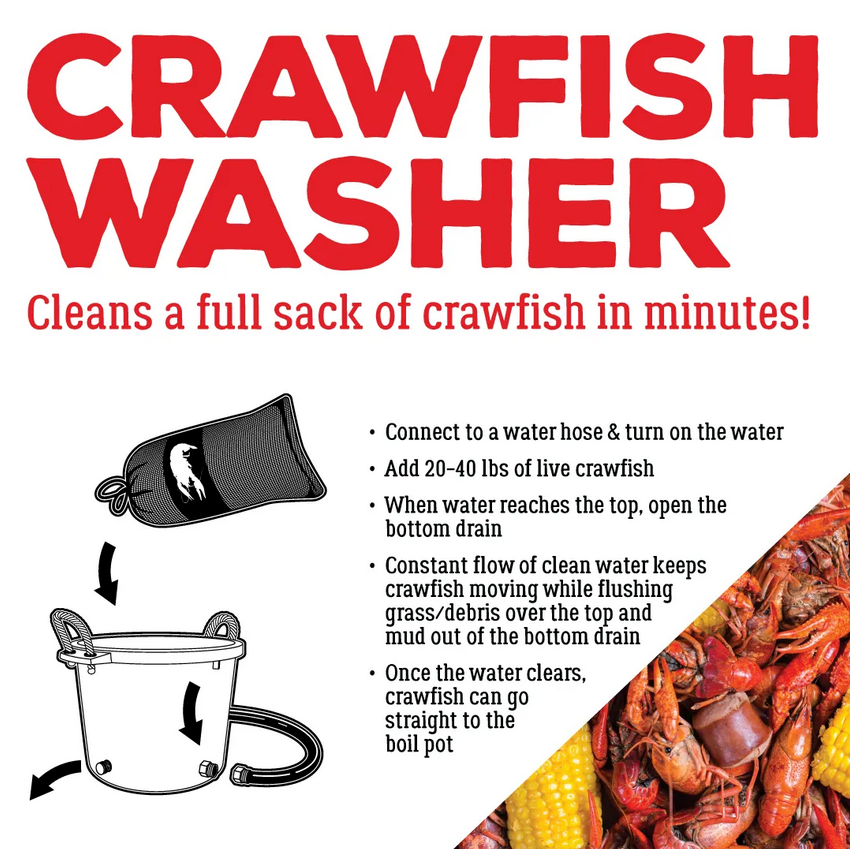 GAME WASHER -Crawfish and Jumbo Game Washer-Red
