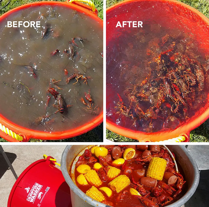 GAME WASHER -Crawfish and Jumbo Game Washer-Red