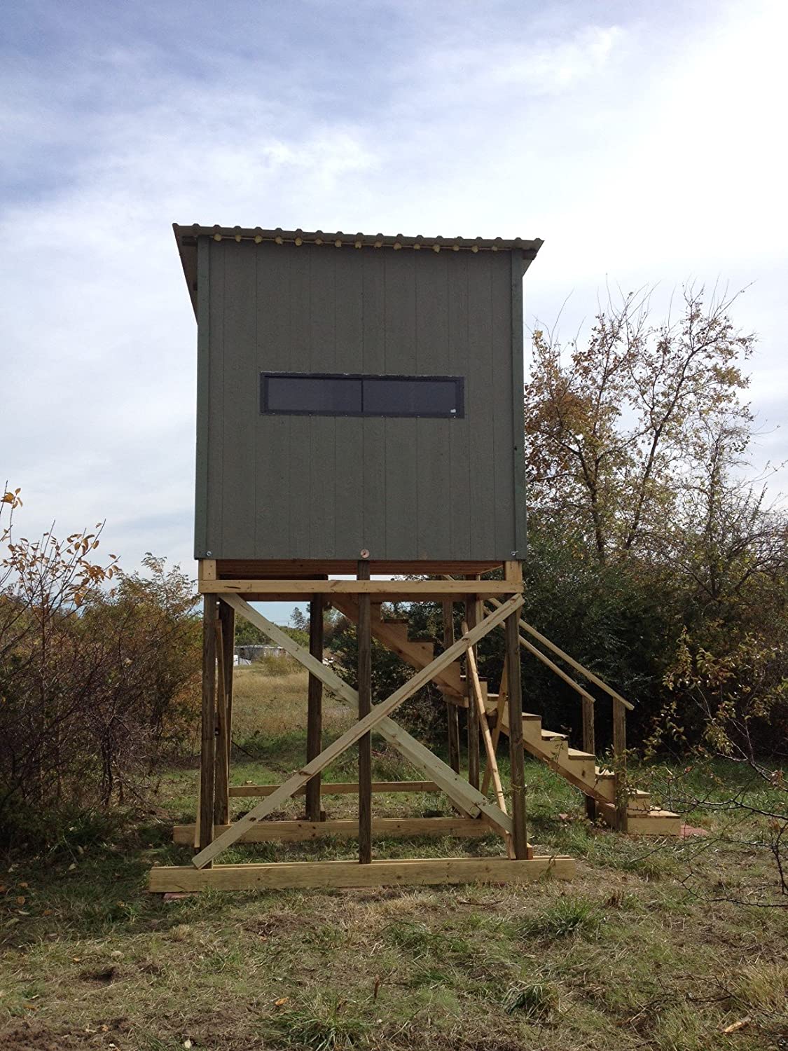 DeerView Blind Window Horizontal Slider Glass Windows for Hunting Blinds and Shooting Houses