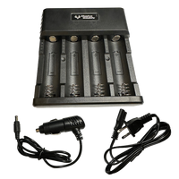 Kill Light Universal Battery Charger Kit- DELUXE 4 BAY