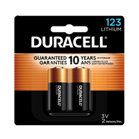 DURACELL Coppertop Lithium Battery CR123 Coppertop 2 Pack