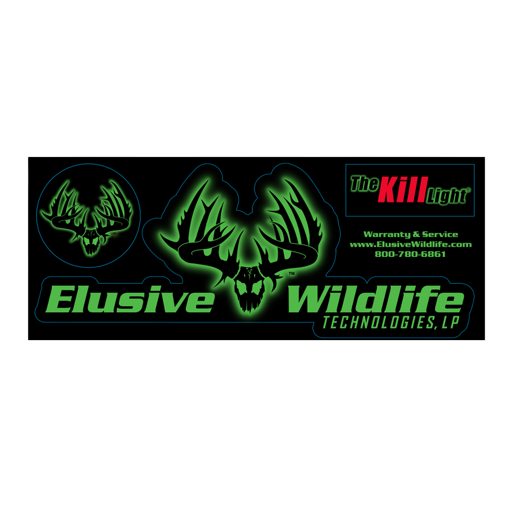 Elusive Wildlife Small Window Decal