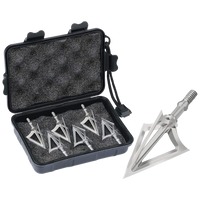Feyachi Broadheads, 1 Piece Design, 100 Grain, Stanless Steel, Crossbow & Compound Rated, Six Pack