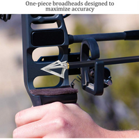 Feyachi Broadheads, 1 Piece Design, 100 Grain, Stanless Steel, Crossbow & Compound Rated, Six Pack