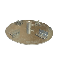 Fish Feeder Scatter Plate, 1/4 inch shaft