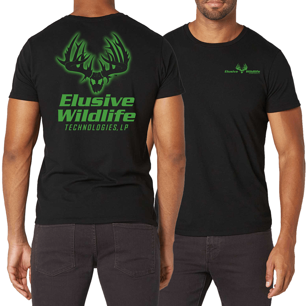 Elusive Wildlife Technologies Logo Fitted Crew T-Shirt