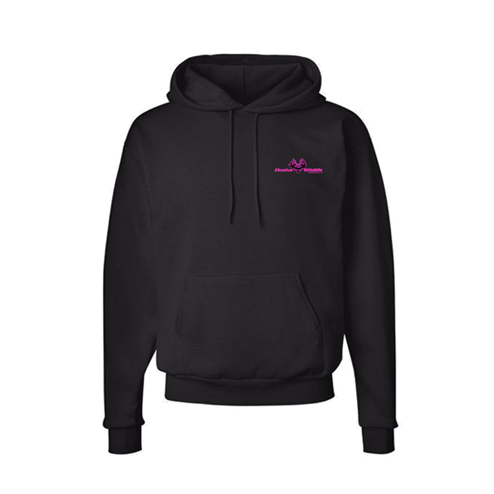 Elusive Wildlife Technologies Pullover Hoodie, HOT PINK