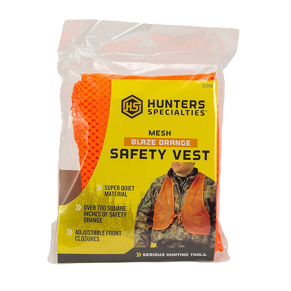 HUNTER SPECIALTIES Vest Mesh Adult Blaze Orange Safety