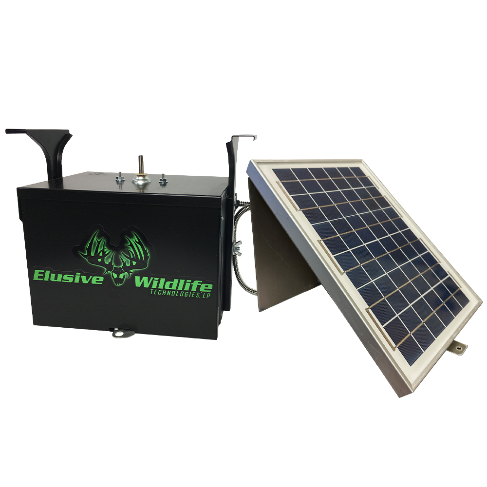 Elusive Wildlife 10 Watt Panel Lower Control Unit for Use with 12 Volt Deep Cycle Marine Batteries