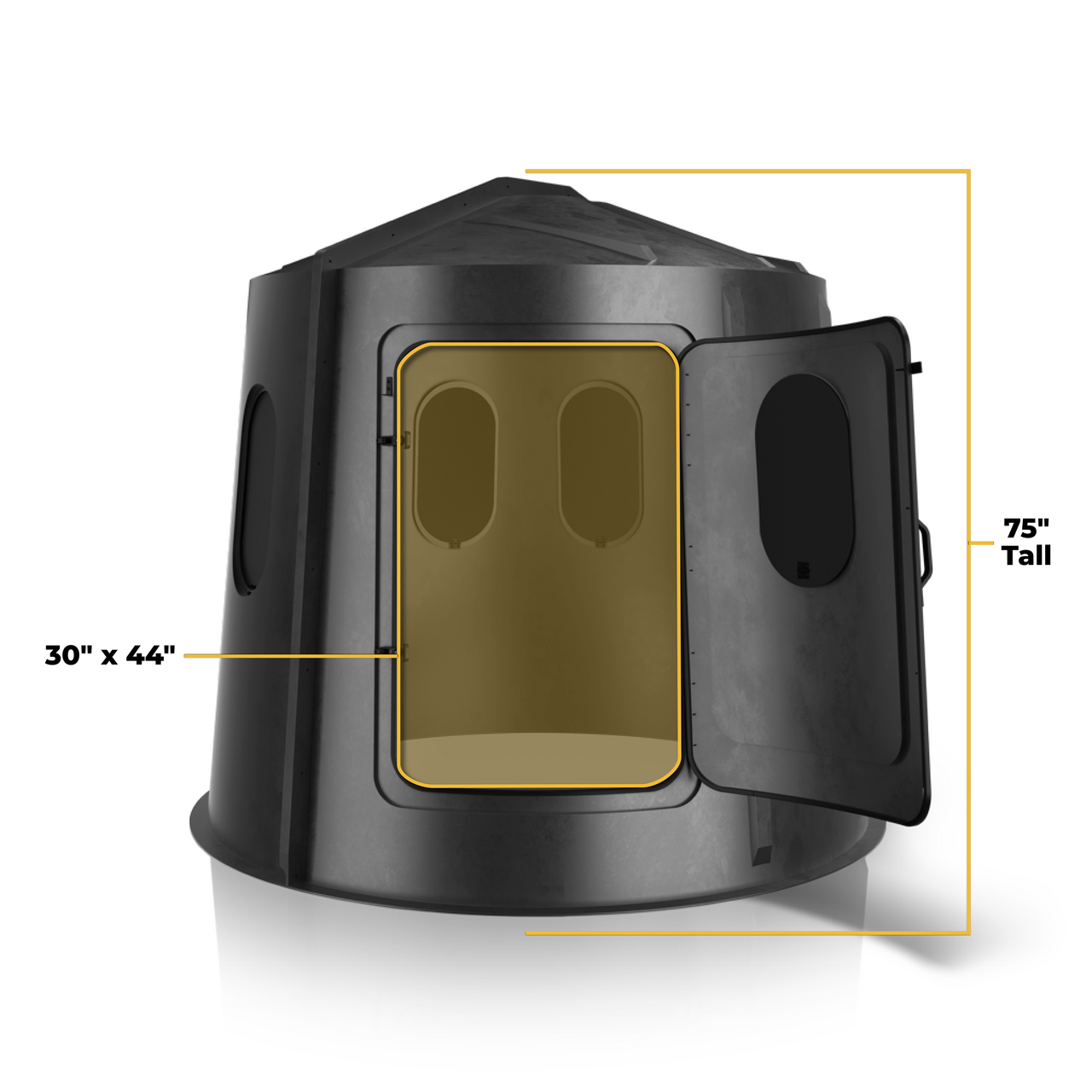 MAVERICK BLINDS Six Shooter -Hunting Blind-Green -Tinted Windows