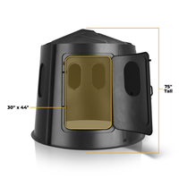 MAVERICK BLINDS Six Shooter -Hunting Blind-Green -Tinted Windows