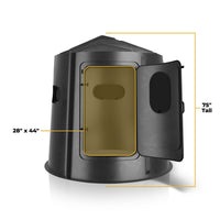 MAVERICK BLINDS Five Shooter -Hunting Blind-Brown-Tinted Windows