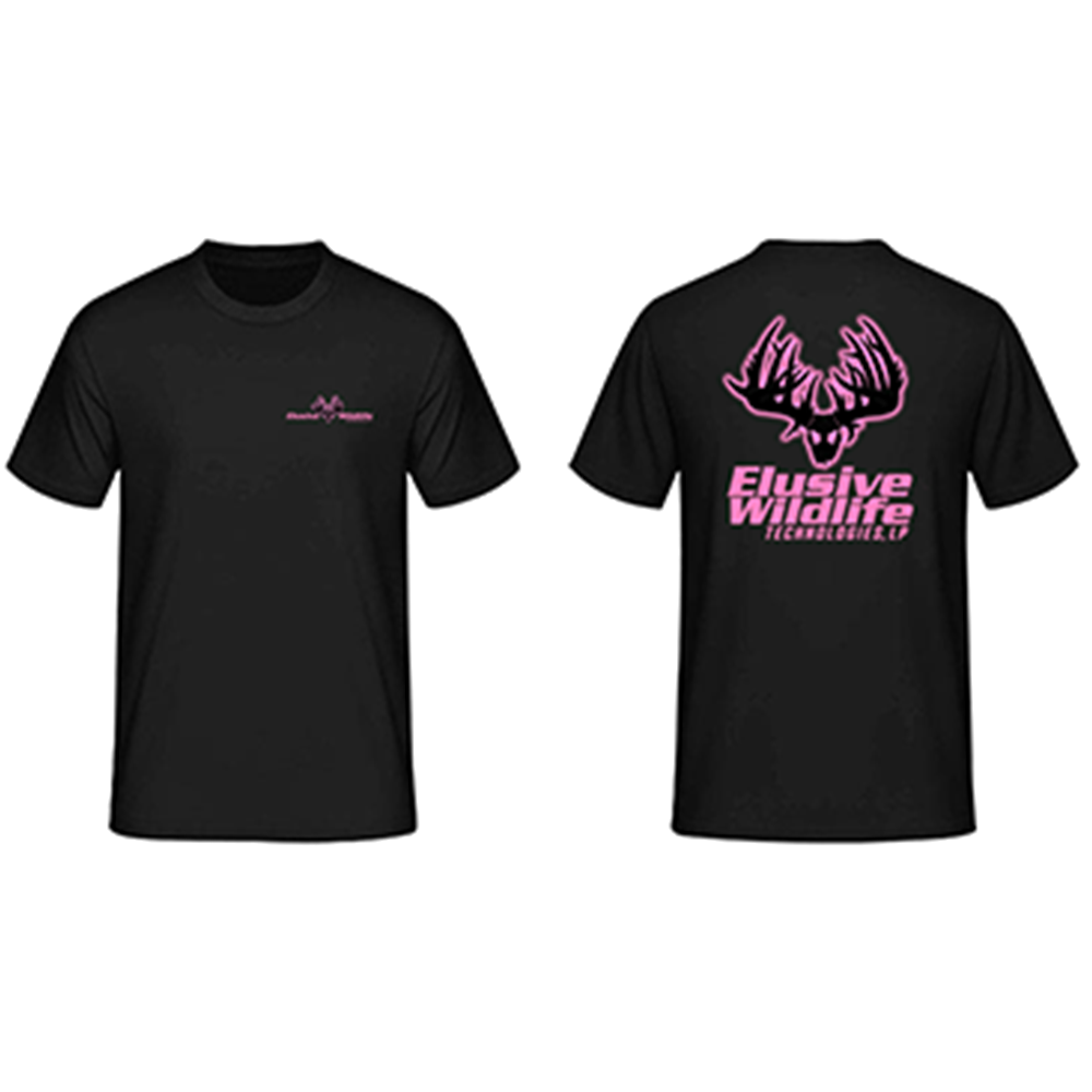 Elusive Wildlife Technologies Logo T-Shirt Pastel Pink