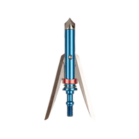 The Veteran Broadhead, Mechanical Broadhead, 100 Grain, Compound and Crossbow Use, 3 Pack